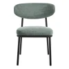 Купить Стул Lucas 2 шалфей шенилл с чёрными ножками по низкой цене