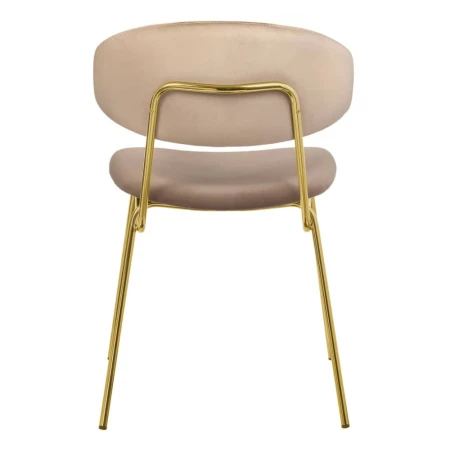 Купить Стул Elle латте с золотыми ножками по низкой цене