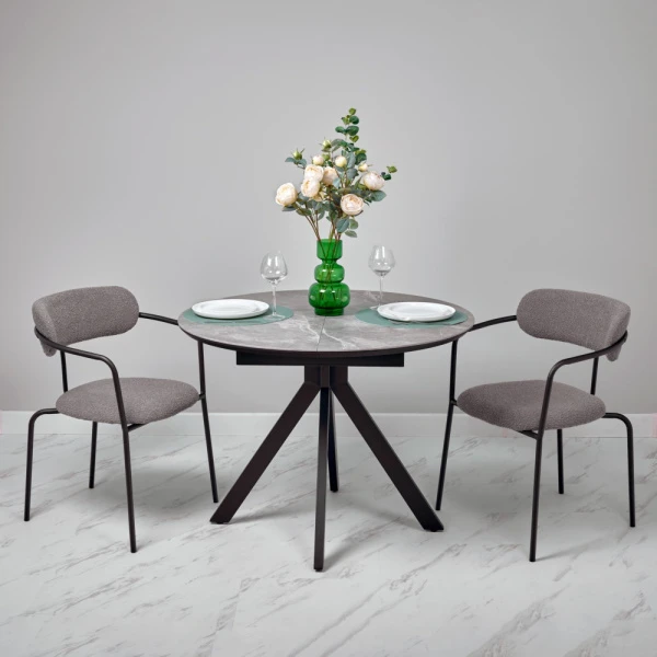 Купить Стул Ant букле серый по низкой цене