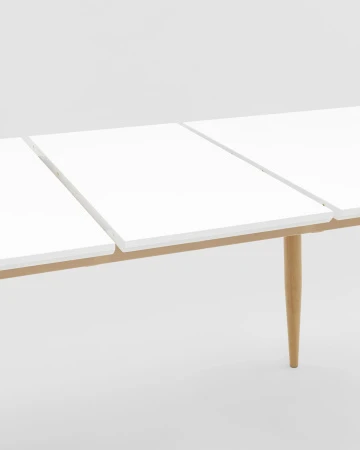 Купить Стол обеденный Стокгольм раскладной 120-160*80 белый по низкой цене