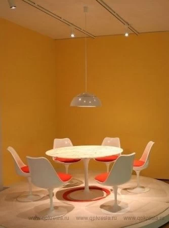 Стул TULIP (Тулип) бело-красный