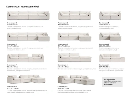 Купить Диван Rivoli по низкой цене