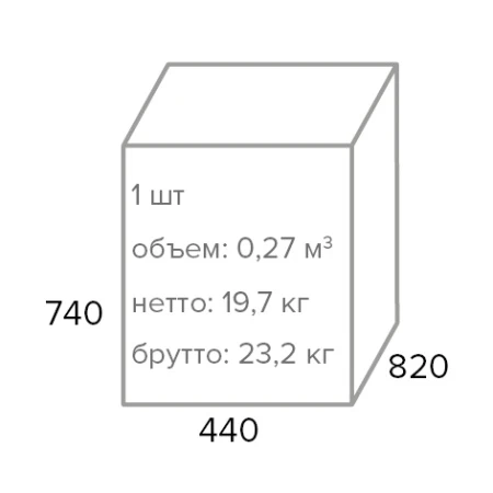 Купить Кресло мягкое Everprof Apple (Эпл) Ткань Темно-серый по низкой цене