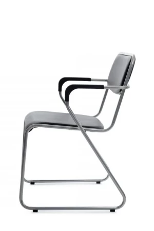 Кресло Nix Plus RCH OMKL-03 Черный/Металл окрашенный Хром для посетителей и сотрудников фото