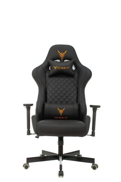 Кресло игровое Knight ARMOR черный ромбик эко.кожа с подголов. крестов. металл | Купить в КупиКресла.ру