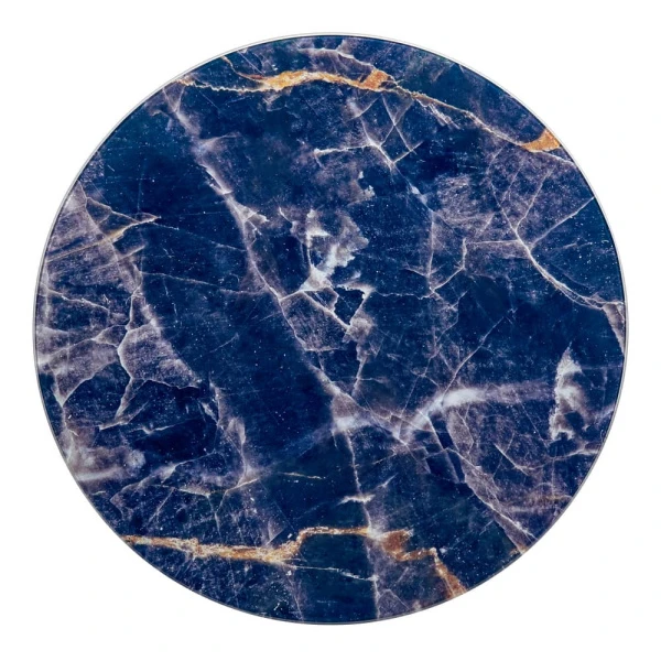 Купить Набор кофейных столиков Tango темно-синий с чёрными ножками, 2шт по низкой цене