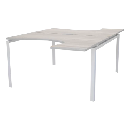 Бенч эргономичный на 2 рабочих места на металлокаркасе НТМП.П.Б2-040