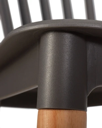 Купить Стул обеденный DOBRIN THEO, ножки светлый бук, цвет темно-серый (GR-04) в интернет-магазине КупиКресла.ру