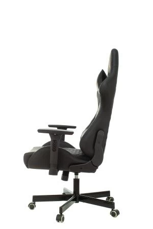 Кресло игровое Knight ARMOR черный ромбик эко.кожа с подголов. крестов. металл