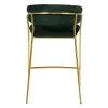 Купить Стул полубарный Turin зеленый с золотыми ножками по выгодной цене для кафе, ресторанов и кухни