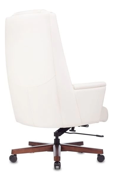 Кресло руководителя Бюрократ _DUKE белый кожа крестовина металл/дерево | Купить в КупиКресла.ру