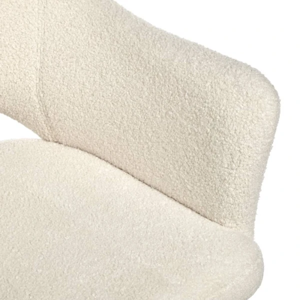 Купить Стул Bruno белый, искусственный мех по низкой цене