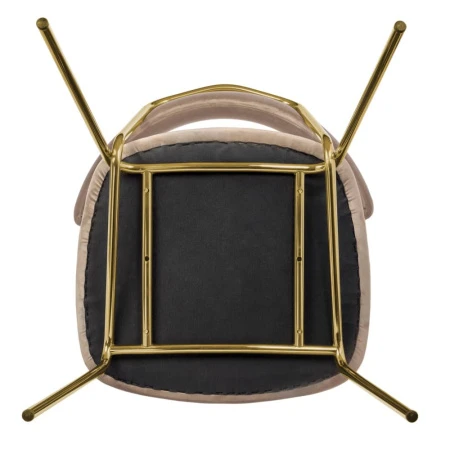 Купить Стул Elle латте с золотыми ножками по низкой цене