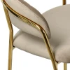 Купить Комплект из 2-х стульев полубарных Turin латте с золотыми ножками в интернет-магазине КупиКресла.ру