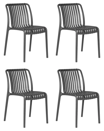 Набор 4 шт Стул обеденный DOBRIN WALTER, темно-серый