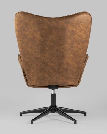 Купить Кресло Ирис вращающееся коричневое по низкой цене