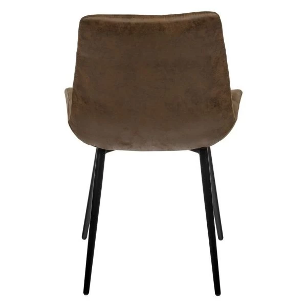 Купить Стул Chester искусственная замша, коричневый по низкой цене
