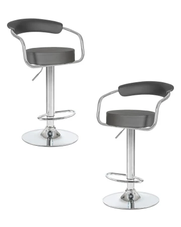 Набор 2 шт Стул барный DOBRIN MARTA, серый