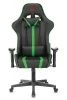 Кресла для геймеров - Кресло игровое Zombie A4 черный/зеленый искусственная кожа с подголов. крестовина пластик