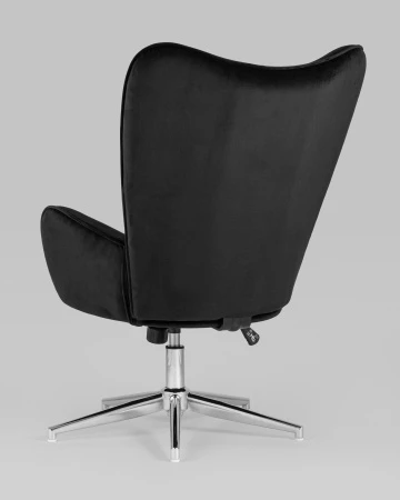 Купить Кресло Филадельфия велюр черный по низкой цене