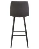Купить Набор 2 шт Стул барный DOBRIN NICOLE, черные матовые ножки, серая антрацитовая винтажная экокожа (RU-08) в интернет-магазине КупиКресла.ру