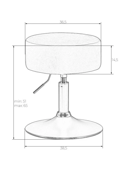 Купить Пуф DOBRIN DANNY, черный PU по низкой цене