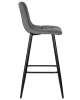 Купить Набор 2 шт Стул барный DOBRIN NICOLE, черные матовые ножки, темно-серый велюр (108-91) в интернет-магазине КупиКресла.ру