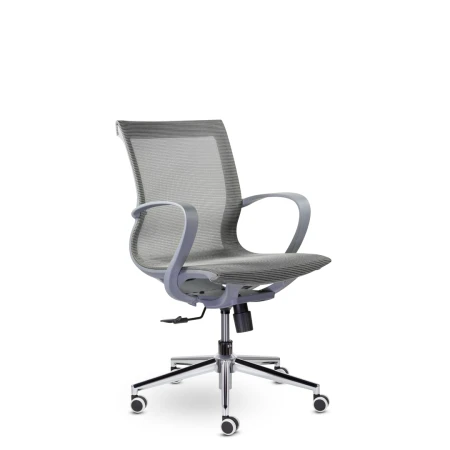 Офисные кресла - Кресло М-805 Йота/Yota grey PL TC-02 (серый)