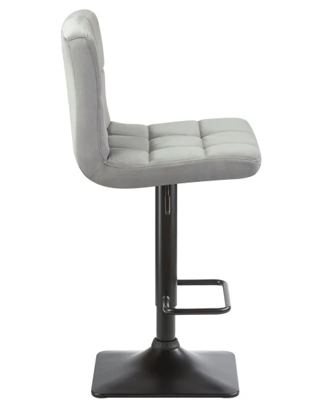 Стул барный DOBRIN DOMINIC, серый велюр (MJ9-75) для кафе, ресторанов и кухни