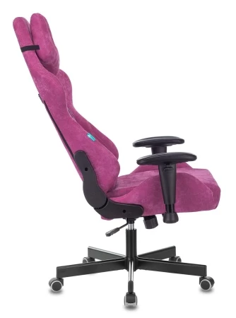 Кресла для геймеров - Кресло игровое Zombie VIKING KNIGHT Fabric малиновый Light-15 с подголов. крестовина металл