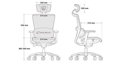Кресла для геймеров - Кресло компьютерное игровое Cougar ARGO Black