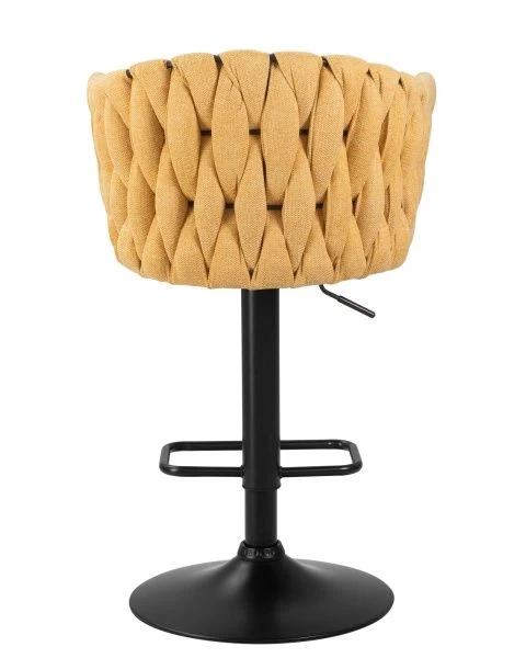 Стул барный LEON (жёлтая ткань (LAR 275-8)) для кафе, ресторанов и кухни