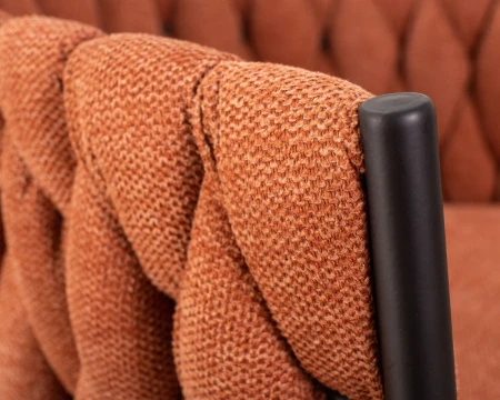 Купить Набор 2 шт Стул барный DOBRIN LEON, оранжевая ткань (LAR 275-27) в интернет-магазине КупиКресла.ру