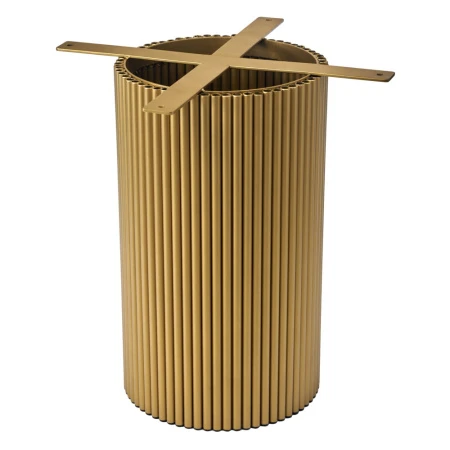 Купить Стол Aura D110, керамогранит Ravena Natural, золотой по низкой цене