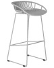 Купить Стул барный DOBRIN FRANK, светло-серый по выгодной цене для кафе, ресторанов и кухни