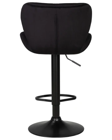 Купить Стул барный DOBRIN BARNY BLACK, черный велюр (MJ9-101) по выгодной цене для кафе, ресторанов и кухни