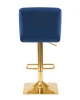 Купить Набор 2 шт Стул барный DOBRIN GOLDIE, синий велюр (MJ9-117) в интернет-магазине КупиКресла.ру