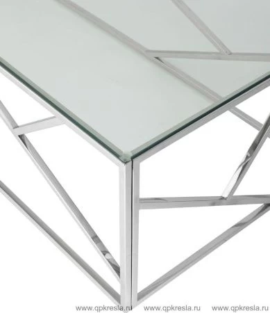 Журнальный стол 120*60 АРТ ДЕКО серебро
