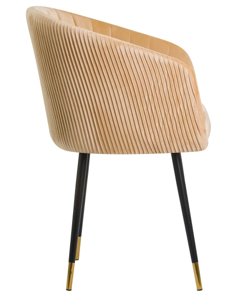 Купить Стул обеденный DOBRIN MARY, песочный велюр (1922-3) по низкой цене