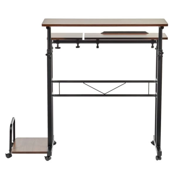 Купить Стол многофункциональный Shuttle 80х58х80-130см, темное дерево, чёрный по низкой цене