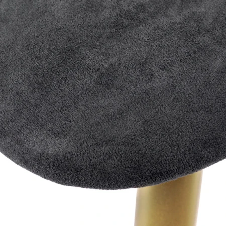 Купить Стул Paola графит, матовое золото, на поворотном механизме по низкой цене