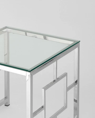 Купить Журнальный столик 55*55 БРУКЛИН серебро по низкой цене