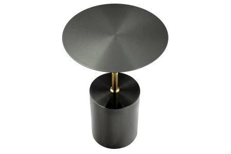 Купить Кофейный столик Solid диам.40см x 58см, чёрный, металл по низкой цене