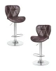 Набор 2 шт Стул барный DOBRIN BARNY, коричневый