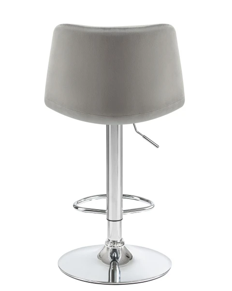Купить Набор 2 шт Стул барный DOBRIN TAILOR, серый велюр (MJ9-75) по низкой цене