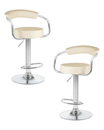 Набор 2 шт Стул барный DOBRIN MARTA, кремовый