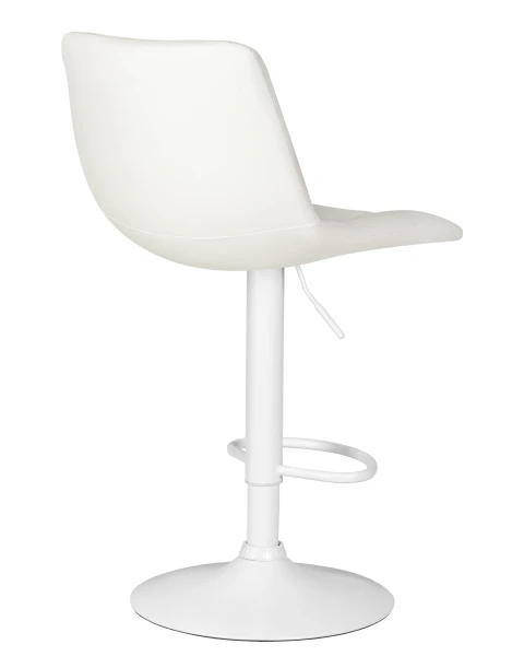 Купить Набор 2 шт Стул барный DOBRIN TAILOR WHITE, белый PU по низкой цене