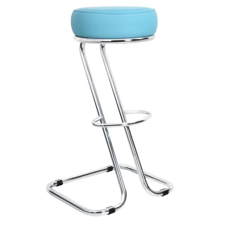 Барный стул Zeta Chrome (Зета) хром  V - Искусственная кожа  Мультиколор