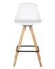 Купить Набор 2 шт Стул полубарный DOBRIN RONNI, ножки светлый бук, белый (ZL-W-02) в интернет-магазине КупиКресла.ру