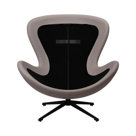 Купить Кресло BLISS серый, экокожа, шенилл по низкой цене